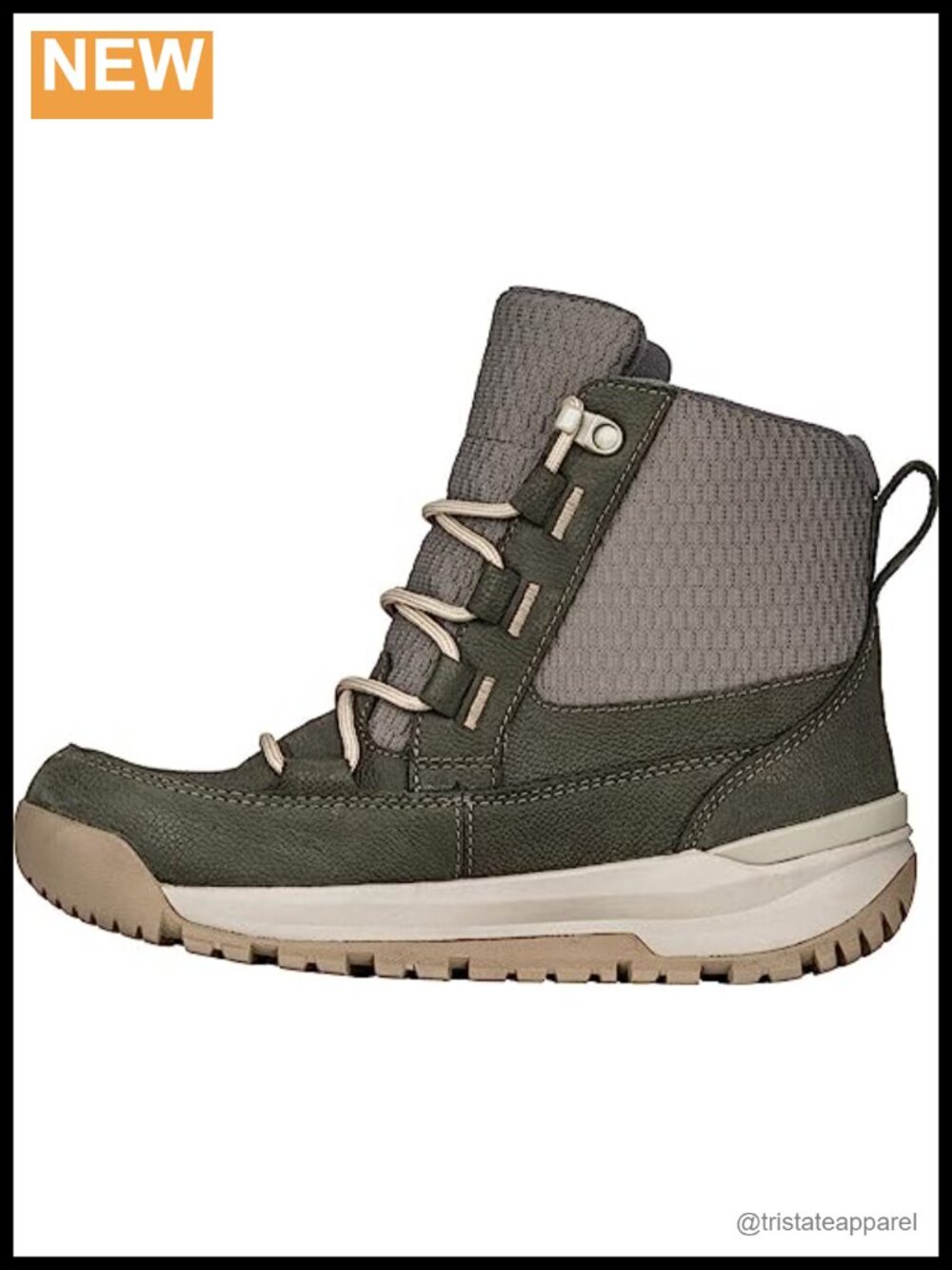 Waterproof Insulated Hiking Boots Women's Mid Lace Up Vibram Leather